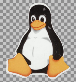 Autocollant Tux